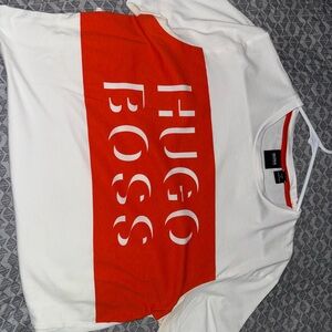 Hugo Boss Bold Red and White Tee